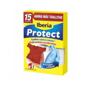 IBERIA Toallitas absorventes proteccion color caja 15 unidades